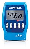 COMPEX FIT 1.0 - Elettrostimolatore muscolare EMS, TENS e Massaggio - 4 canali indipendenti, 999 livelli di intensità, 10 programmi - Compatibile con l'app Compex Coach