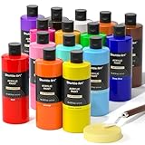 Shuttle Art 15 X 473ml Colori Acrilici per Dipingere,Acrilici per Dipingere Grande Volume, Set Pittura Professionali per Artisti e Principianti, Acrylic Paint su Tele Tessuti Rocce Artigianato