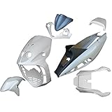 one by camamoto kit set carene complete plastiche compatibile con (cod. 77390110 bianco perla phantom malaguti f12 lc liquido anno 2003-2004-2005-2006-2007)