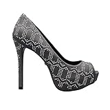 Schutz Décolleté Donna Grigio in Camoscio (39 EU)