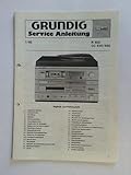 Grundig Service Anleitung 1/82. R 500 - CC 520 / 530. Abgleich- und Prüfvorschrift