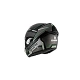 Shark - Casco da moto EVOLINE 3 ATAUM, nero/antracite, taglia M