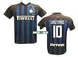 Inter F.C Maglia Replica Home NEROAZZURRA CASA Autorizzata Ufficiale L. Martinez 2018/2019 (Bambino Anni 2 4 6 8 10 12) Adulto (S M L XL) (M)