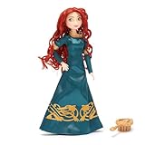 Disney Store Official Bambola Classica Merida, Ribelle - The Brave, 29 cm, Bambola snodabile con Vestito Regale; Spazzola per Capelli Giocattolo Inclusa. Prodotto Adatto a Bimbi dai 3 Anni in su