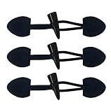 Panini Tessuti, Bottoni Alamari a Forma di Corno in Finta Pelle Effetto Scamosciato per Abbigliamento, Giacche e Cappotto Montgomery