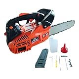 Motosega a Scoppio 2 Tempi 25,4CC – Barra 10” (25 cm), Potenza 1 kW/11500 giri/min, Peso 3,1 kg, Sistema Easy Start, Serbatoio Olio 180 ml, Serbatoio Carburante 260 ml, Uso Professionale