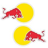 FAiruo Angry Bull autoadesivo in PVC adesivo per auto impermeabile decorazioni per paraurti lunotto posteriore laptop (colore: C, dimensioni: 10 cm)