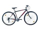 Multibrand, PROBIKE PRO 29, 29 pollici, 483mm, Mountain bike, Unisex, 21 velocità (Nero Rosso Opaco)