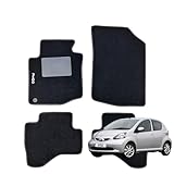 SERIE 4 TAPPETI - TAPPETINI IN MOQUETTE NERI PER AYGO dal 2005 al 2014