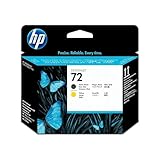 HP 72 Testina di Stampa per Nero Matte e Giallo C9384A, Originale, per Stampanti Plotter HP DesignJet T2300 eMFP, T1300, T1200, T1120, T1100, T1100 MFP, T795, T790, T770, T620, T610 e T600