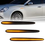 POPMOTORZ Indicatori di Direzione, LED Dinamici Indicatore di Direzione Laterale con Canbus per Alfa Romeo Giulietta 2010-2021 Giulietta Veloce Giulietta Ti Giulietta Sprint Megane 3, 2 Pezzi