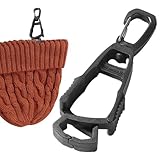 Sollee Clip per Cintura per Guanti - Clip riutilizzabili per Guanti da Lavoro da Guardia | Morsetti per Guanti da Lavoro sicuri e Antiscivolo con Elevata capacità di Peso per Torcia elettrica, Tazza
