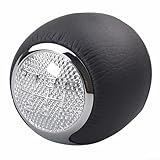 Jonikuper Pomello del cambio manuale a 5/6 marce, in pelle, ricambio per Alfa Mito 2008-2016 147 166 3.2 V6, accessori interni nero (6 velocità)