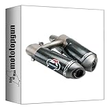termignoni 96451208b scarico carbonio omologato compatibile con ducati hypermotard 1100 mototopgun