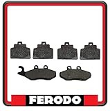 KIT PASTIGLIE FRENO FERODO PER PIAGGIO MP3 500 DAL 2014 IN POI ANTERIORI + POSTERIORI