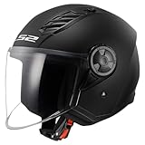 LS2, Casque Moto Jet AIRFLOW II SOLID Matt Black, M