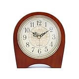 Orologio da tavolo fatto a mano in legno massello orologio da tavolo soggiorno ufficio studiodecorativo movimento silenzioso con quadrante e numeri in bronzo