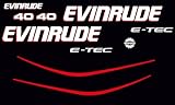 ricambio kit adesivi compatibile per EVINRUDE E-TEC BOMBARDIER 40CV