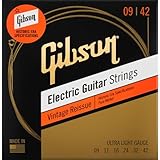 GIBSON ACCESSORIES Corde Vintage Reissue Electric Ultra-Light 09-11-16-24-32-42, per chitarra elettrica (SEG-HVR9)