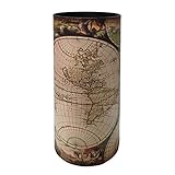 Rebecca Mobili Porta Ombrelli Decorativo, Portabastoni Da Passeggio, Mdf Canvas, Stile Vintage, Colorato, Tondo, Idea Regalo - Misure: 50x20x20 (HxLxP) - Art. RE6475