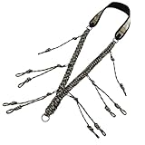 NQEUEPN Cordino con Fischietto per Richiamo Dell'Anatra, Accessori per la Caccia All'Anatra con 10 Anelli Rimovibili Paracord Intrecciato a Mano Gioco per Predatori All'Aperto