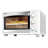 Cecotec Bake&Toast 2600 Bianco 4Pizza Forno elettrico da tavolo a convezione 1500 W, capacità 26 litri, include pietra speciale per pizza, 6 funzioni e porta a doppio vetro, bianco