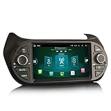 Erisin 8-Core 4GB+64GB Android 14 Autoradio Navigatore GPS per Fiat Fiorino Qubo Citroen Nemo Peugeot Bipper 7 Pollici Touch Screen Supporto Wireless CarPlay Android Auto Bluetooth DSP DAB+ WiFi 4G