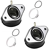 2 collettori di aspirazione, collettore di aspirazione compatibile con Yamaha, set di collettori di aspirazione per carburatore, collettore di aspirazione, gomma di aspirazione per moto, set di