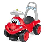 Chicco Billy Walk&Ride Eco+, Primi Passi, Girello e Cavalcabile, Assemblaggio Semplice, Manubrio Ergonomico, Ruote Larghe, Con Suoni e Luci di Guida, in Plastica Riciclata, Bambini 12-36 Mesi, Rosso