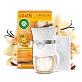 Air Wick Diffusore Elettrico di Oli Essenziali, 1 Diffusore completo gadget, 1 Ricarica per Diffusore Elettrico, Fragranza Dolce Vaniglia e Burro di Karitè