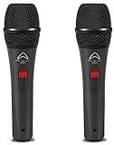 wharfedale DM 5.0 S Coppia microfoni supercardioidi per voce (presentatori, animatori, karaoke, ecc.) con eccellente rapporto prezzo/qualità