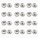 Bottoni Automatici da Cucire, 21 mm Set Bottoni Automatici in Metallo, Acciaio Inossidabile Bottoni Automatici in Metallo, Bottoni Automatici da Cucire, per Forniture Cucito Artigianato Fai da