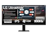 LG 29U511A Monitor UltraWide 21:9 29" IPS, WFHD (2560x1080), HDR10, 100Hz, sRGB 99%, HDMI, DisplayPort, Uscita Cuffie, Schermo Antiriflesso, Reader Mode, Flicker Safe, Nero