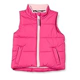 Amazon Essentials Piumino Smanicato Pesante Bambine e Ragazze, Rosa, 11-12 Anni