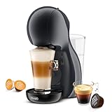 De'Longhi Nescafé Dolce Gusto Piccolo XS EDG210.A Macchina per capsule di caffè dal design compatto, spegnimento automatico, bevande calde e fredde, pressione 15 bar, nero