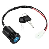 Greluma 1 Pezzo Interruttore a chiave di accensione a 2 fili per moto per scooter elettrico Taotao Sunl ATV Quad Dirt Pocket Bike