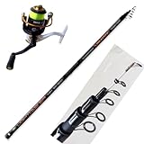 Canna Pesca Surfcasting Beach Ledgering Mare fondo Scogliera Bombarda kit Mt. 4,20 Gr. 60/120