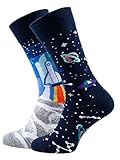 Many Mornings - Calzini unisex Space Trip Stampa Taglia unica