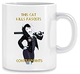 This Cat Kills Fascists - Contrapoints Tazza Ceramic Mug Cup