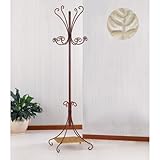 Appendiabiti da Terra 8P in Ferro Battuto - Tortora - Shabby Chic