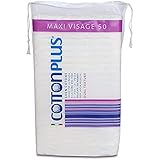 Cotton Plus MAXI VISAGE 50 pz. - LINEA BEAUTY | DISCHETTI PRETAGLIATI 100% PURO COTONE | Dischetti struccanti per la pulizia del viso soffici e resistenti.