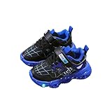 Ragazzi Spider Slip On Light Up Sneakers Bambini Luci Lampeggianti Impermeabili Running Sport Skater Scarpe Bambini Scuola Pumps con Lampeggiante Light Up Skate Trainers