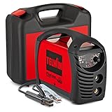 Telwin 07170085 Force 165 Saldatrice Inverter Ad Elettrodo Completa Di Accessori In Valigetta, 230V, Force 165 In Valigetta, Rosso Nero, 38.5 x 43.5 x 18.5 cm, 5.5 Kg