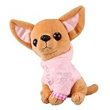 Giocattolo peluche Chihuahua ripieno - Compagno di cucciolo realistico, bambola animale morbida | Giocattolo peluche Chihuahua, ottimo regalo per bambini e proprietari di animali