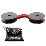 Nastro Macchina da Scrivere en Nylon, Due Colori 8 Metri Lungo Ricambio Nastri per Olivetti Lettera Gr-4, 25, 32, 22, 82, 34, 35 (Nero e Rosso) (1pcs)