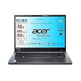 acer, notebook, Intel I5 1335u, Ram 32Gb, Display FHD+ WUXGA da 14" (1920x1200), SSD Pci 512Gb, Hdmi, Lan, Bt, Usb Thunderbolt 4.0, Fingerprint, Tastiera retroilluminata, Win 11Pro, preconfigurato