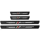 YUPACK 4 Pezzi Adesivi per Protezione del Davanzale della Portiera Auto, per Fi-at 500 500C, Striscia AntiGraffio Pedale di Battitacco in Fibra Carbonio, Punto