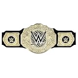 Mattel WWE - Cintura del Titolo World Heavyweight Championship, color oro e in tessuto in semipelle, lunga 91+ cm e con regolazione permanente, giocattolo per bambini, 6+ anni, HYF18