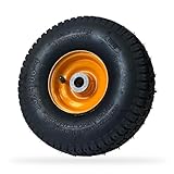 GREENSTAR - Ruota completa - Per McCulloch Mowcart 66 Rider - Dimensione ruota 400x10-4 - Sostituisce origine: 532436946, 584385801, 581420602