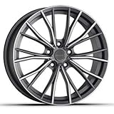RUOTE CERCHI IN LEGA AUTO MAK CERCHIONE MARK GUN MET-MIRROR FACE 17" x120 DA 17 POLLICI